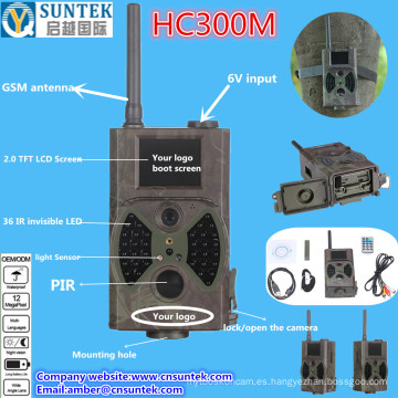 Grabación de audio GSM Sendero de caza Cámara HC 300M Suntek con cámara de visión nocturna digital Night Vision 940nm o 850nm